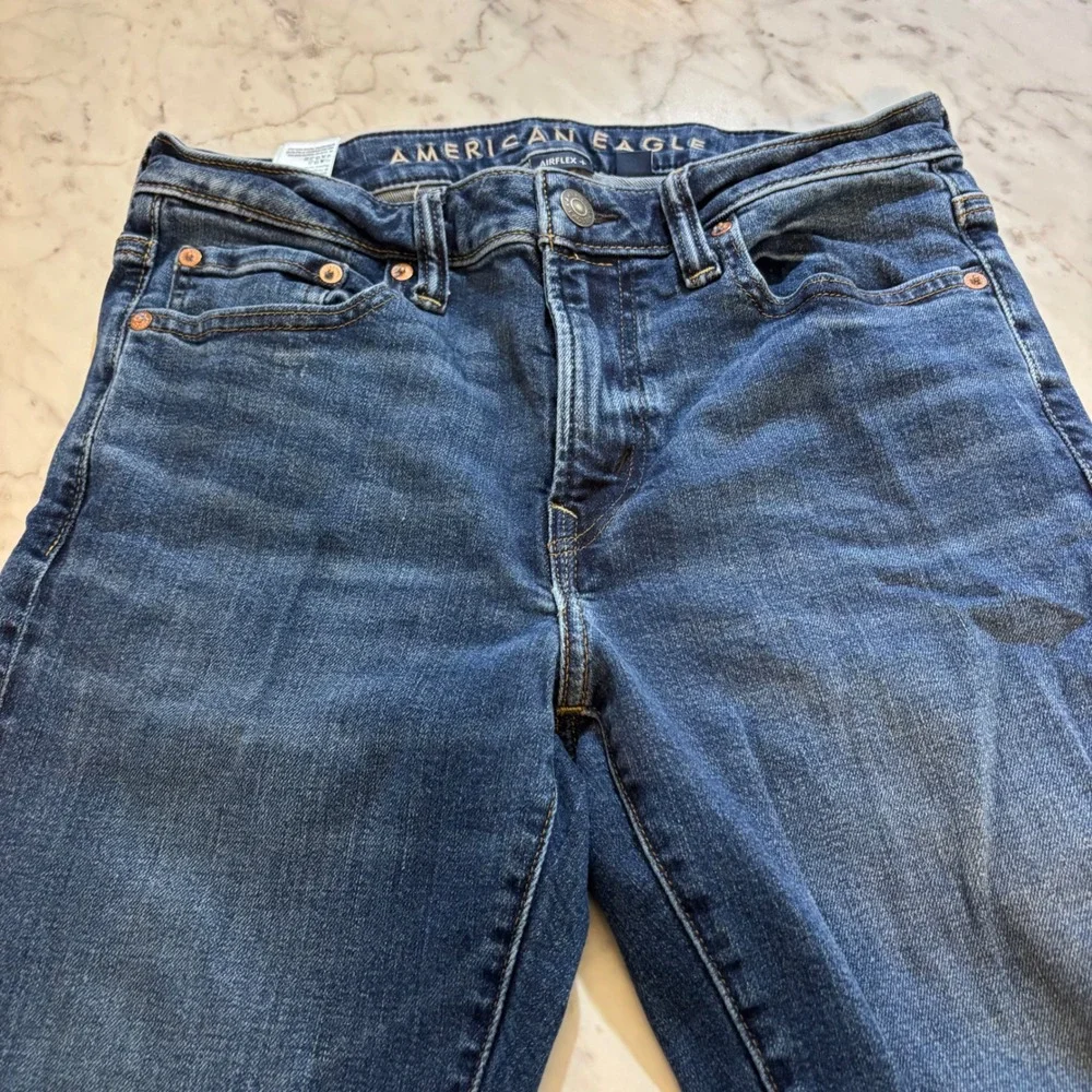 American Eagle Airflex+ Real Good Mens Straight Leg Jeans Blue 30x30‎